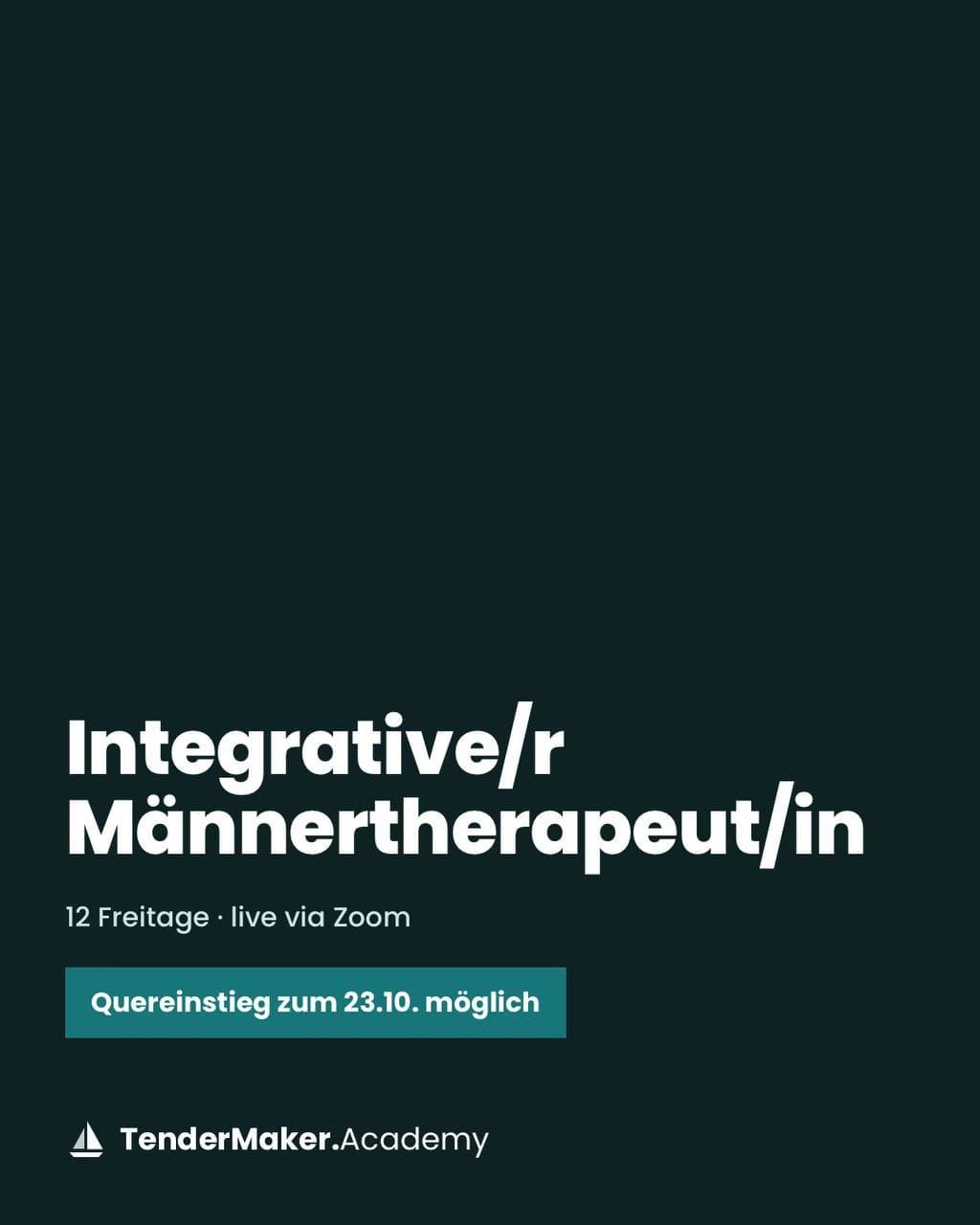 Integrative/r Männertherapeut/in Lehrgang