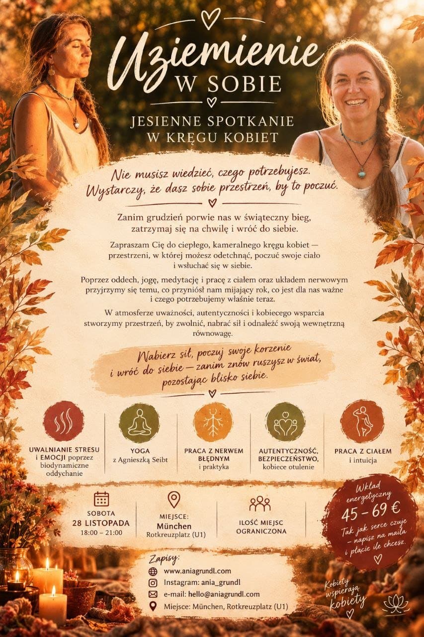 Uziemienie w sobie - Jesienne spotkanie w kręgu kobiet