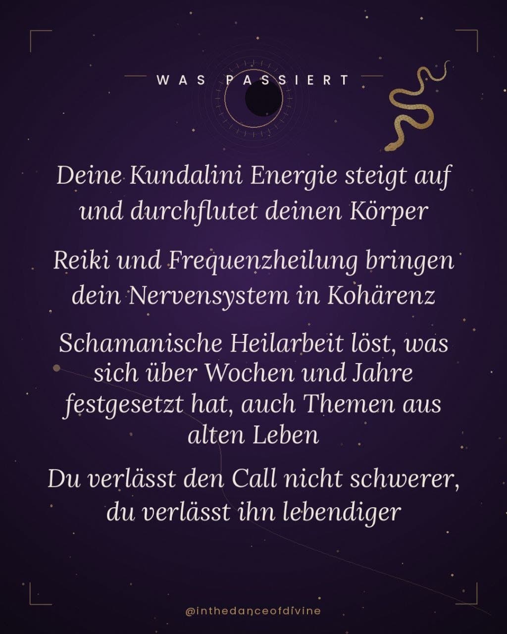 Golden Serpent Awakening · Vollmond Aktivierung