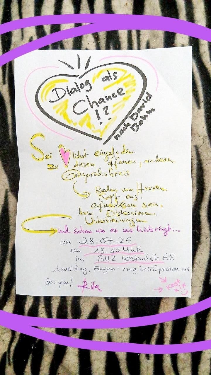Dialog als Chance!?