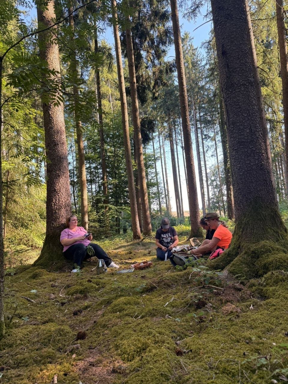 Meditation im Herbstwald