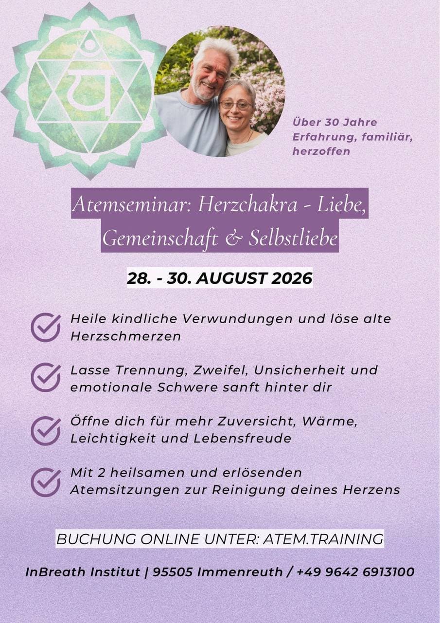 Atemseminar: Herzchakra – Liebe, Gemeinschaft & Selbstliebe