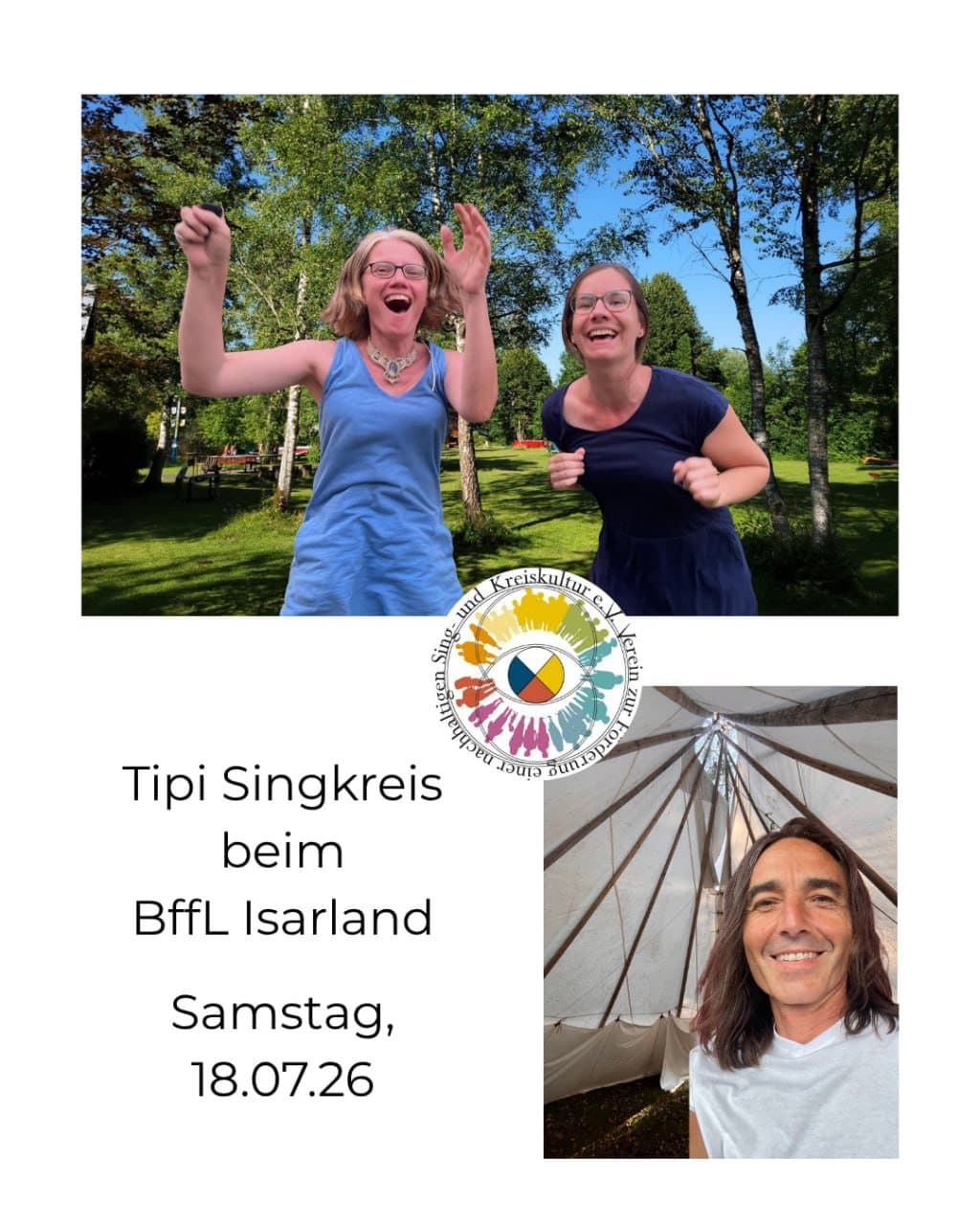 Singkreis im Tipi
