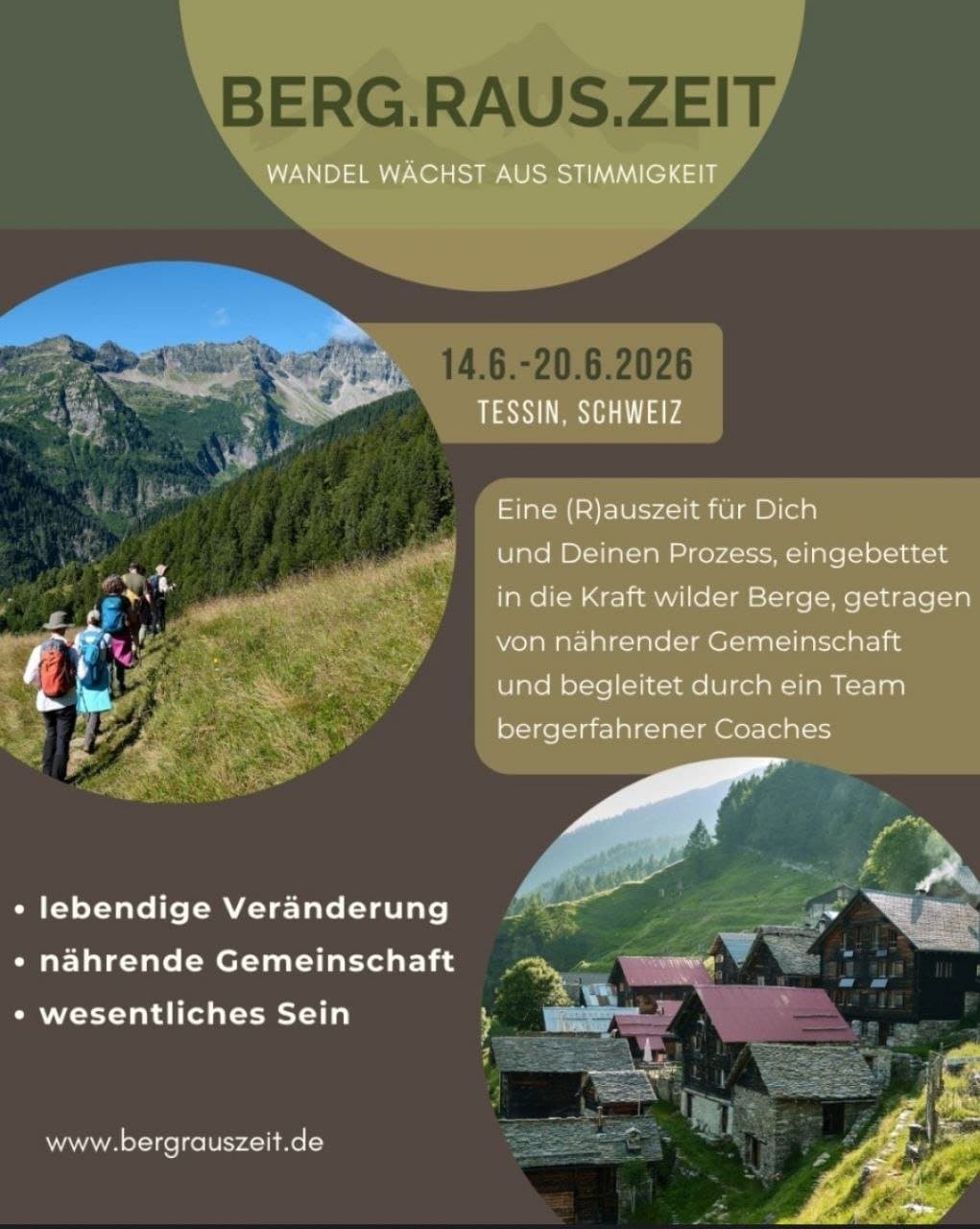 BERG.RAUS.ZEIT - Wandel wächst aus Stimmigkeit