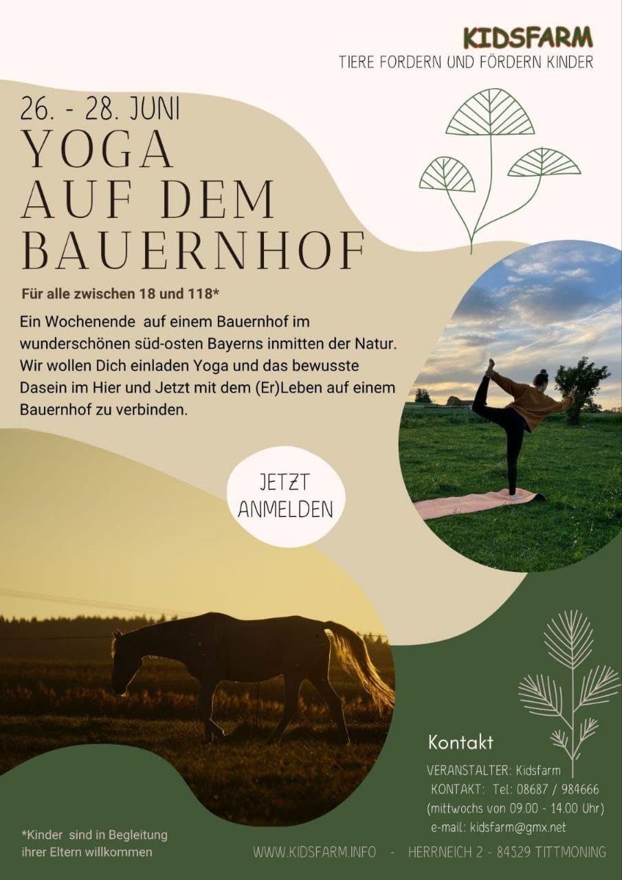 Yoga auf dem Bauernhof