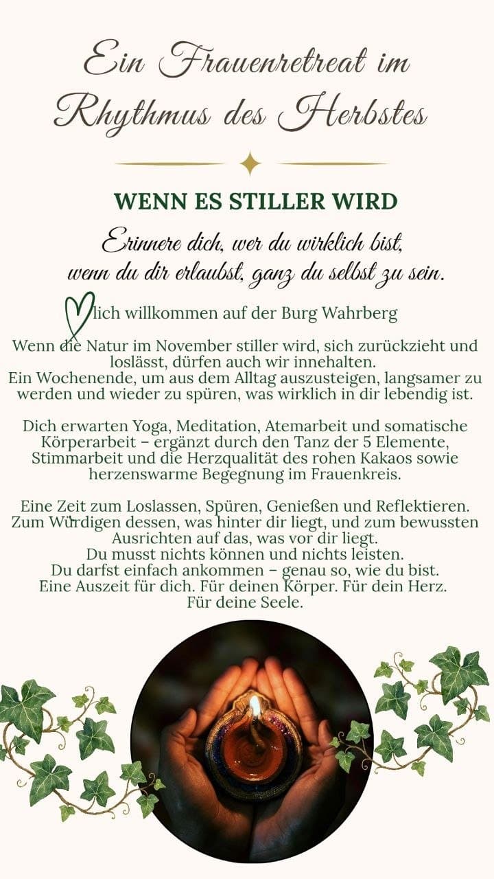 Frauenretreat im Rhythmus des Herbstes