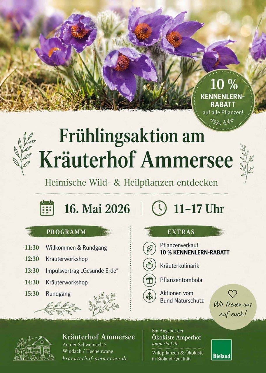Frühlingsaktion am Kräuterhof Ammersee