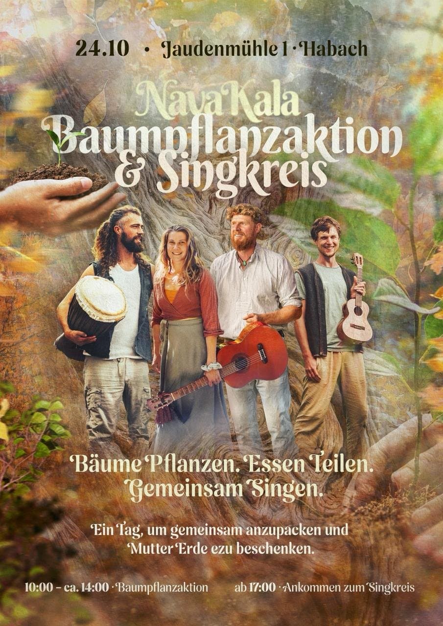 Baumpflanzaktion und Singkreis