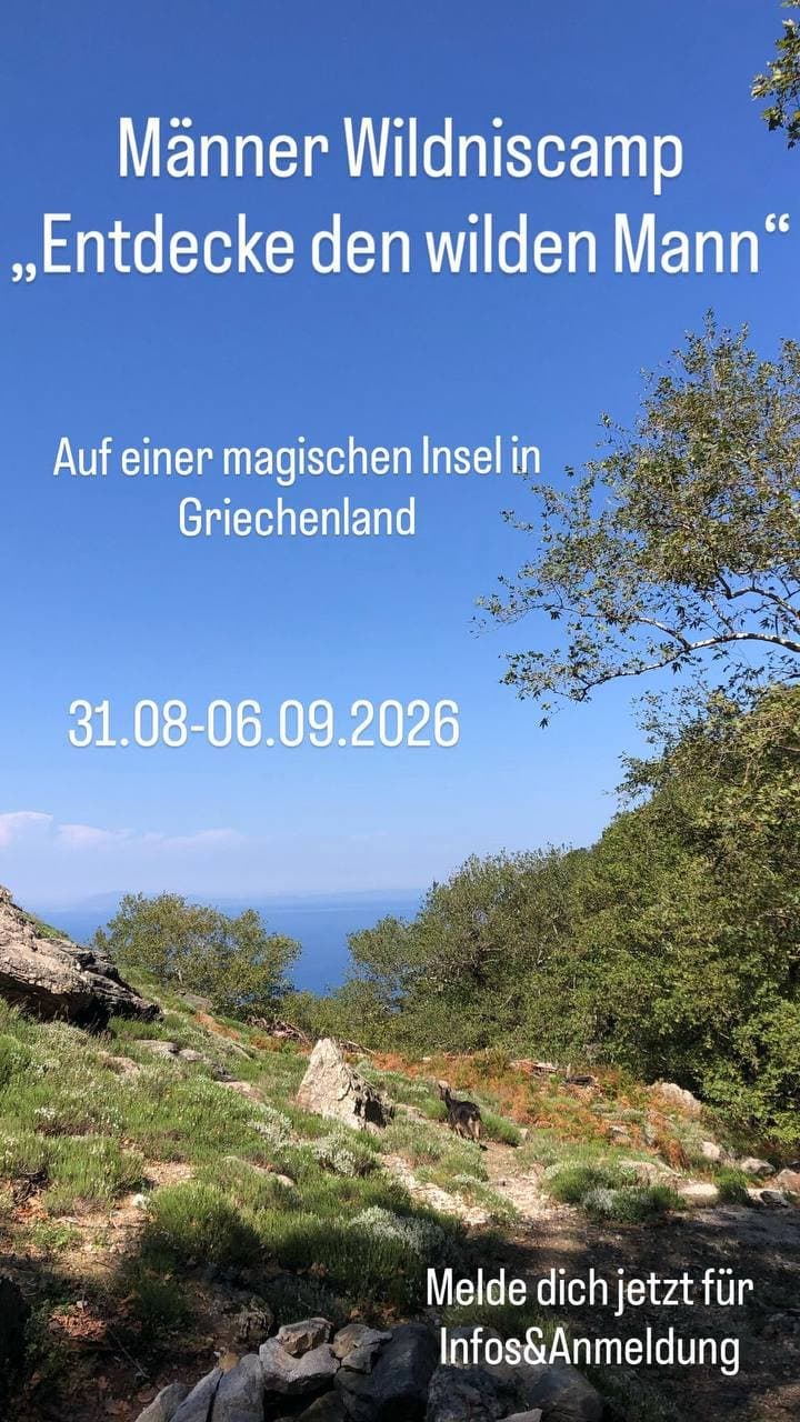 Männer Retreat auf einer griechischen Insel
