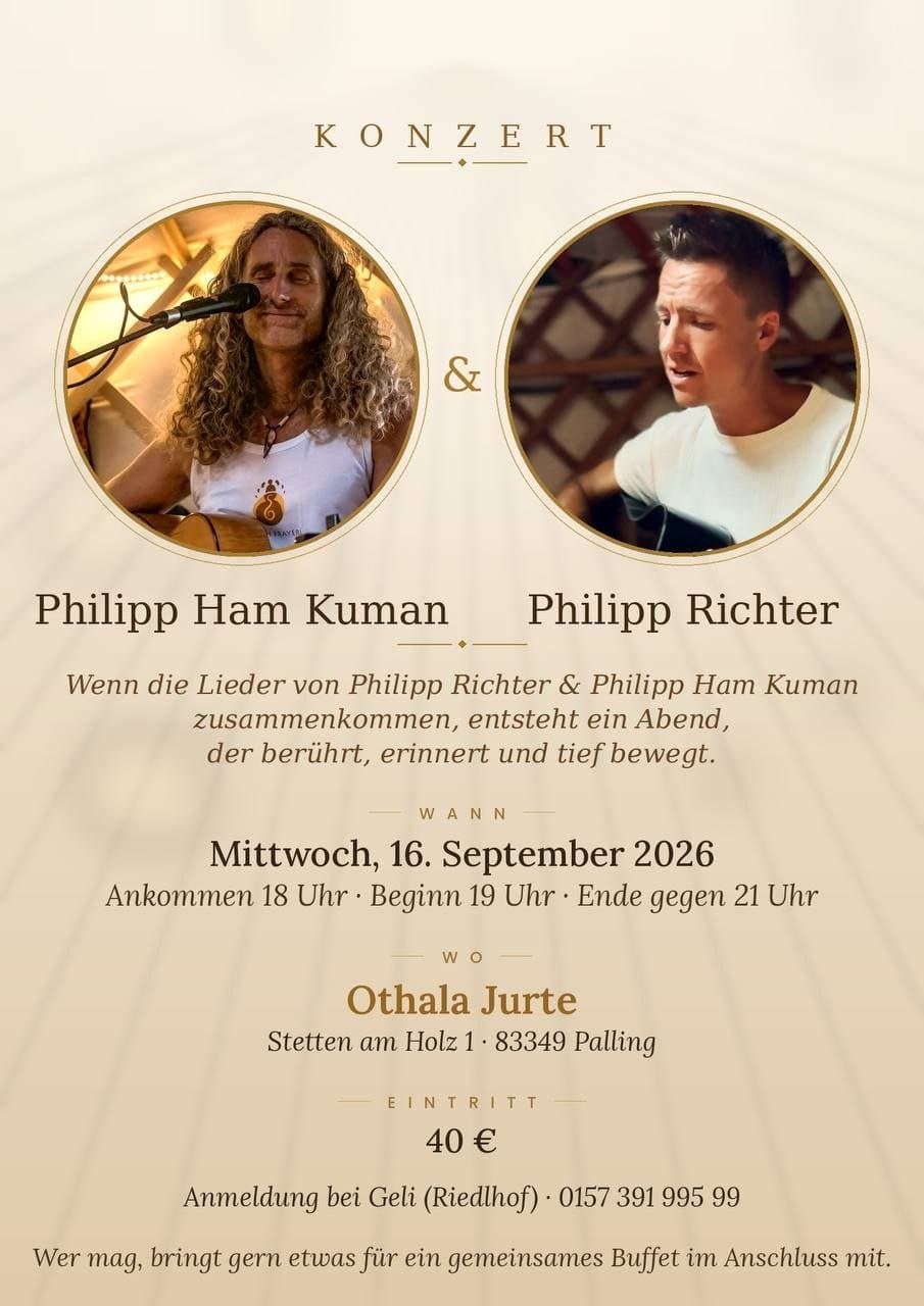 Konzert mit Philipp Richter & Philipp Ham Kuman