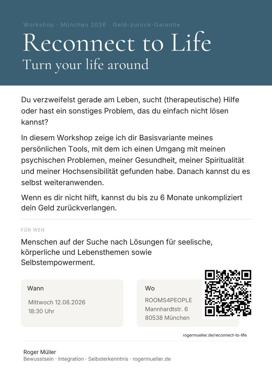 Reconnect to Life Workshop