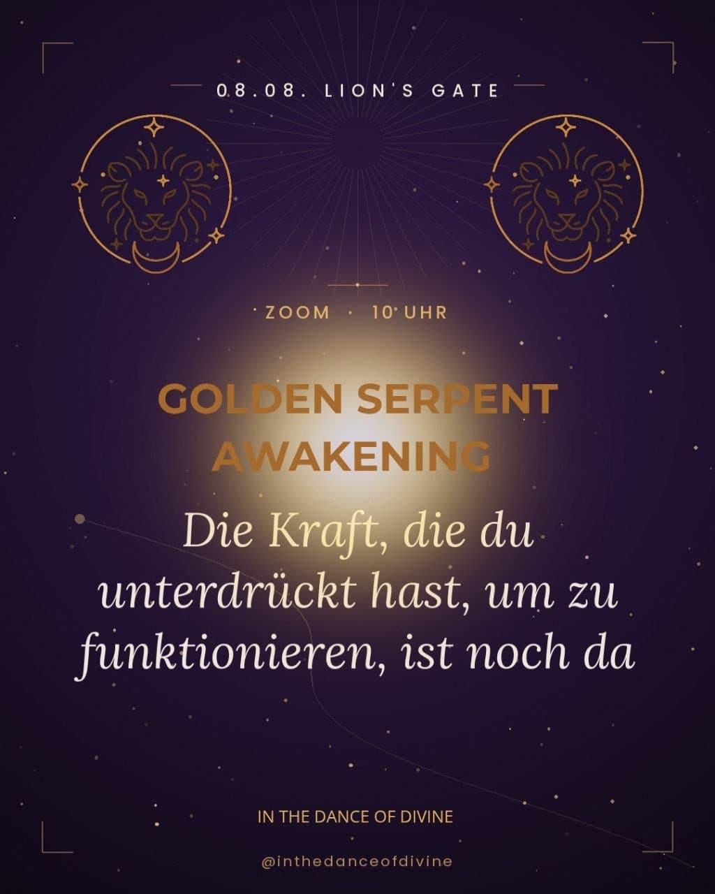 Golden Serpent Awakening · Special Lion's Gate Activation