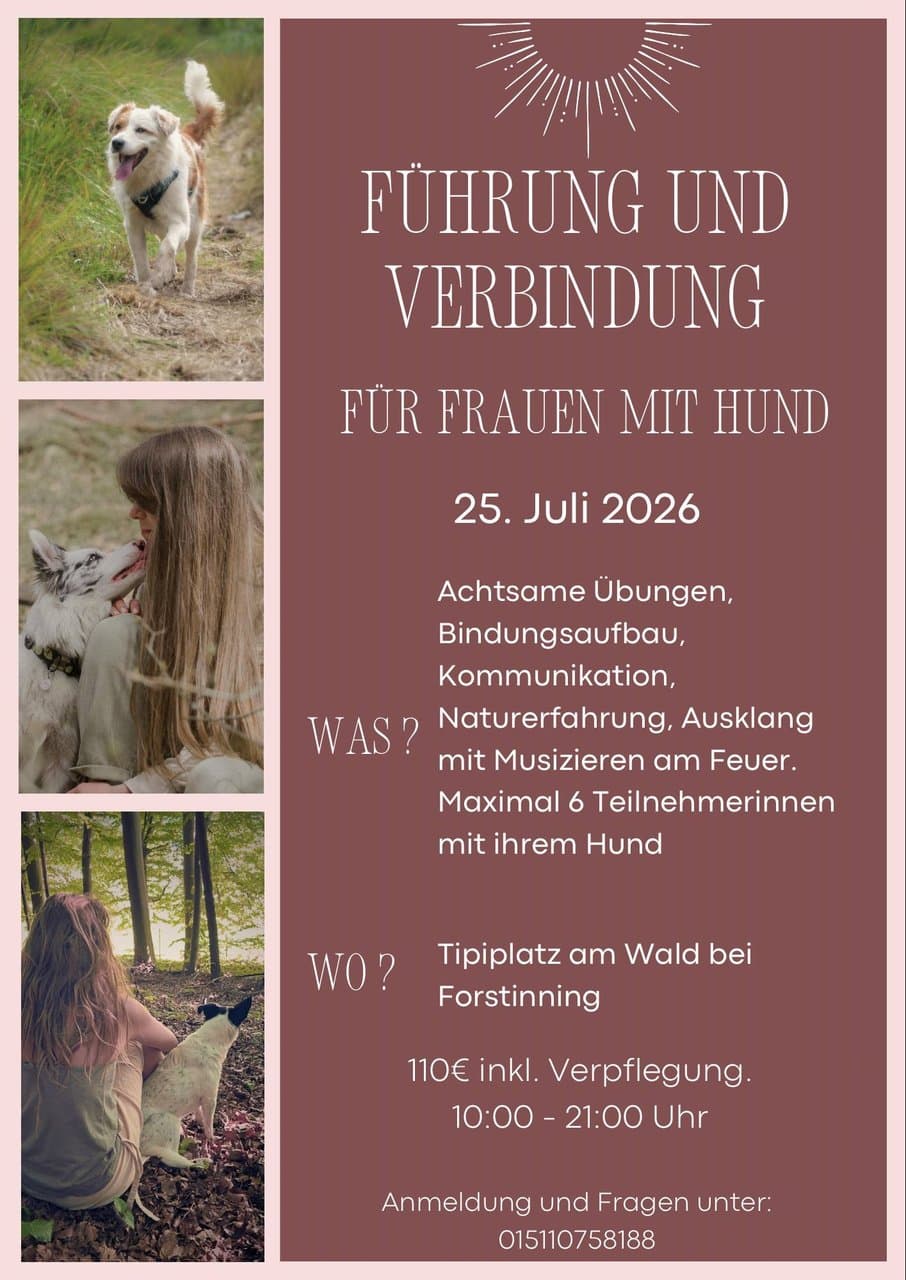 Tag für Frauen mit Hund