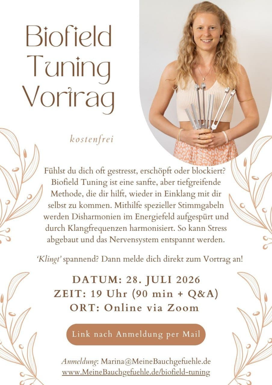 Online Vortrag über Biofield Tuning