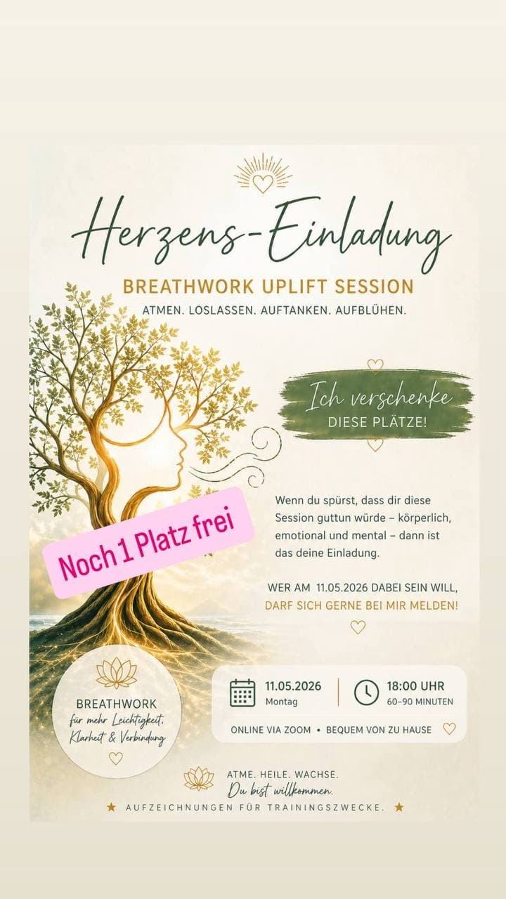 Herzens-Einladung: Breathwork Uplift Session