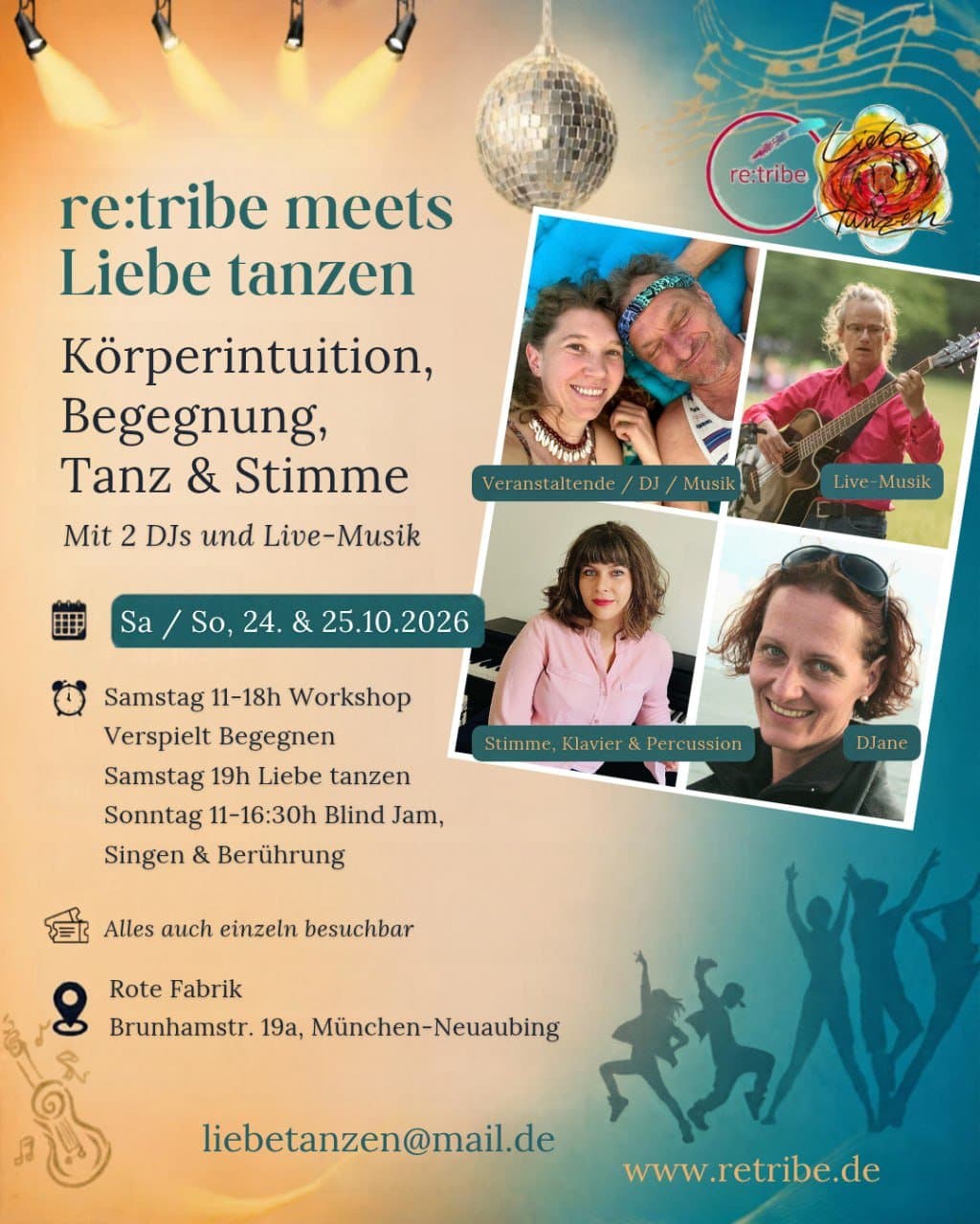 Liebe tanzen meets re:tribe - Sonntag